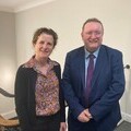 City of York Council Leader Claire Douglas with Ian Floyd, Chief Operating Officer of City of York Council. Ian has announced his retirement in 2026.