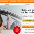 Front page of new KeyNOW by Timpson website to order replacement car or van keys online
