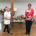 Mhairi Donald, Consultant Dietitian & Sarah Back, Cancer Nurse Specialist, co-ordinating foodbank distribution to cancer patients in Sussex