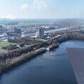 floating solar farm powering a large industrial plant in Belgium