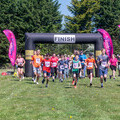 Runners setting of at the start of the 5k race