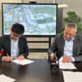 SHAOKE Logistics Managing Director Leo Zhong (left) and CDG HANDLING CEO Karim Toumiat (right) signed the strategic partnership agreement during a cer