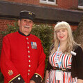 Chelsea Pensioner Arthur Currie with BTA Research Officer Dr Georgie Burns-O