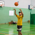 Young Person at Legacy Youth Zone with Stephen from Surrey Freemasons