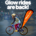 Cyclist in the dark
