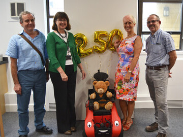 The group photo features people who were involved in the original development and design of the Wizzybug back in 2007 reuniting to mark the occasion. 