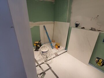 bathroom during refurbishment