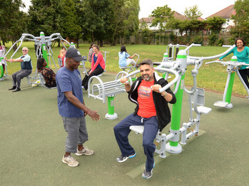 Community activities at King Edward VII Park , Wembley, London 