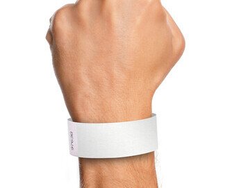 Lanyards Tomorrow ™ white wristband