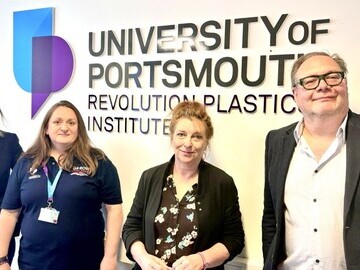 Team of Clean Planet Foundation and Revolution Plastics Institute at University of Portsmouth 