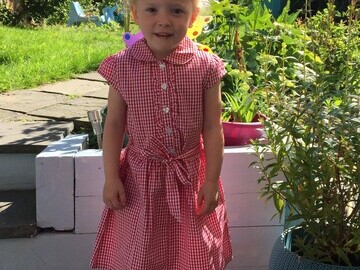03. Amelia now in her school uniform.