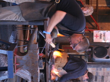 BABA Blacksmith in action at the forge