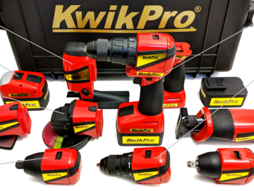 KwikPro is a whole set of power tools in one easy-to-transport case
