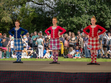 Highland dancers at Stirling Highland Games 2023