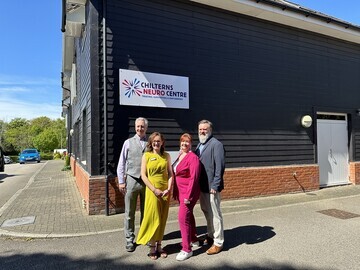 Richard Parkin and Stella Kubale from the Chiltern Neuro Centre with Jeanette Warner and Lee Warner from Better Mobility.