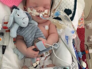 Shay was diagnosed with a congenital diaphragmatic hernia and needed lifesaving treatment miles away from home