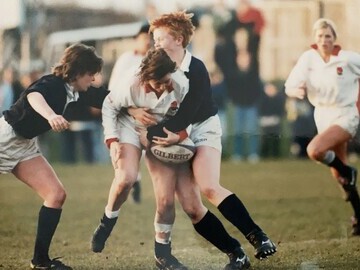 2022 Stirling Highland Games Chieftain Alison McGrandles - 1994 Scot v Eng World Cup photo copyright of respective owner