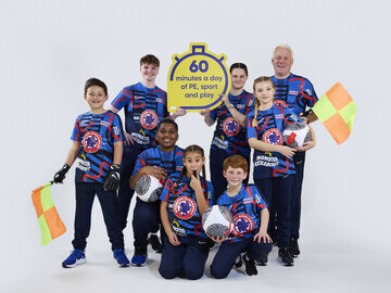 Group promotional shot for National School Sports Week