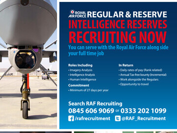 RAF 4 sheet advertising