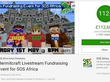Minecraft Hermitcraft Livestream Charity Fundraising Event