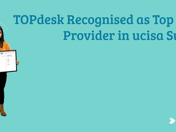 TOPdesk recognised by ucisa