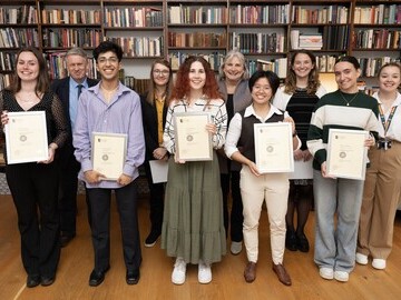 Winners (L-R) Martha, Aman, Grace, Rhonda, Gabriella with St Peter