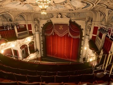 View from seat from Preevue’s digital twin of Richmond Theatre. Copyright Preevue Ltd