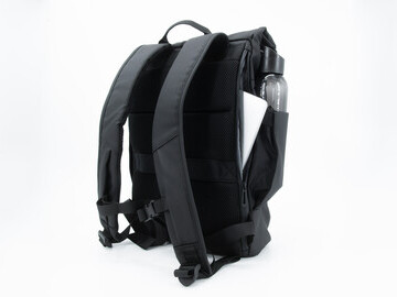 PW3R Rolltop Tech Backpack with laptop compartment