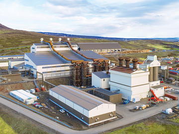 Silicon metal plant of PCC BakkiSilicon hf. in Húsavík, Iceland, 2018; (c) PCC SE; Editorial use only in connection with reporting on PCC.