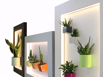 Scaravatti Trend launches Kalamitica. CUBE, PYRAMID, CYLINDER in a metal frame, with integrated led