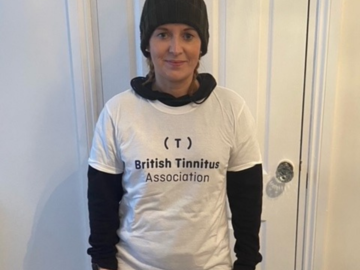 Christina Kennedy who is fundraising for the British Tinnitus Association