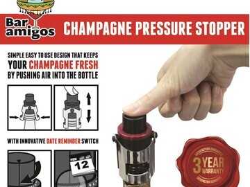 Bar Amigos ® champagne pressure stopper e-commerce retail website image