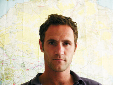 Aged 26, Christian Velten, self-portrait before his fateful solo African expedition, 2003