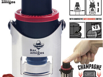 Bar Amigos ® red champagne pressure stopper
