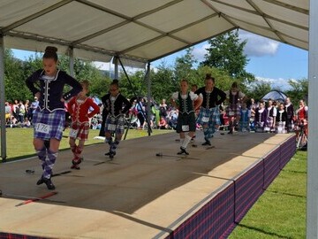 Stirling Highland Games highland dancing competition attracts competitors from all over Scotland