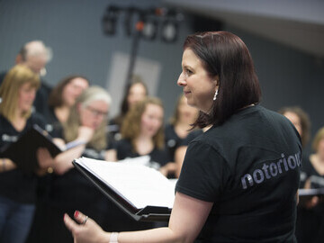 Clare Edwards Conducting - photo: Adrian Burrows