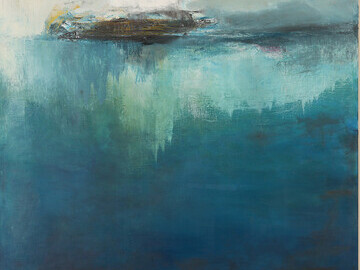 Lorraine Fossi - Breaking Waves, oil on canvas