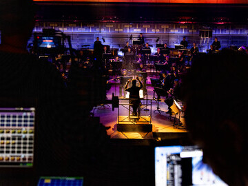 Merregnon recording sessions with the Royal Stockholm Philharmonic Orchestra © Yanan Li