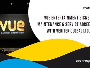 Blog Banner: Vue Entertainment signs a maintenance and service agreement with Veritek Global Ltd.