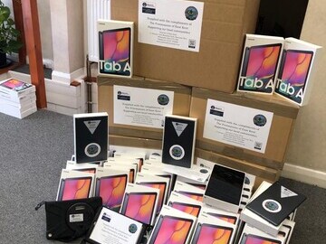 Tablets ready to be delivered