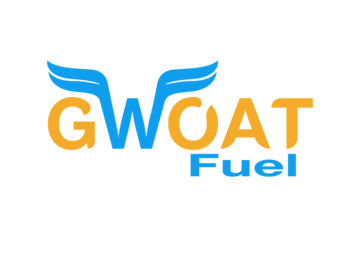 gwoat fuel logo transparent white