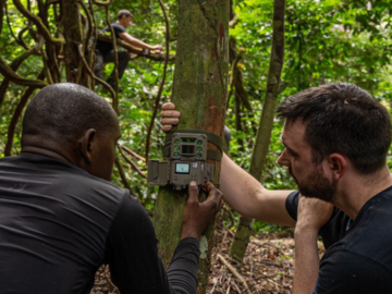Installing wildlife camera biosensors to collect biodiversity data