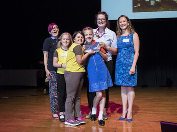 Winners of the Big Impact Award, Girlguiding North West England.