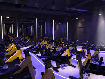 Spin studio at Lifestyle Fitness at Goff