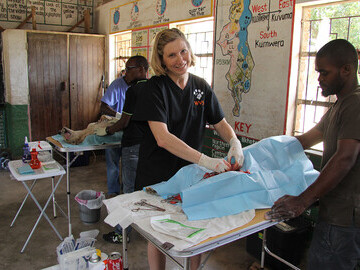 Performing vital surgery in Malawi