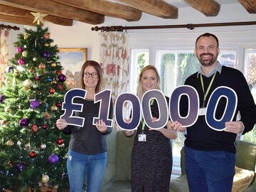 2) (L-R): Michelle Macrae, Sally Thomas, Lottery Marketing Manager and Mark Jarman-Howe, CEO of St Helena Hospice