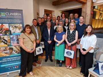 Virtual Coast to Coast Challenge participants at the celebration event organised by Cumbria Community Foundation