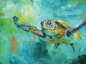 Green Turtle by Emma Swift