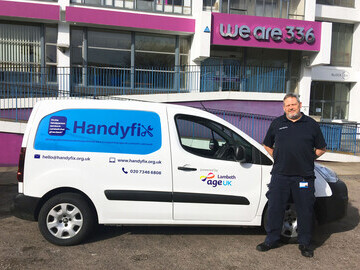 Kevin Dench, one of our HandyFix team members with our vans