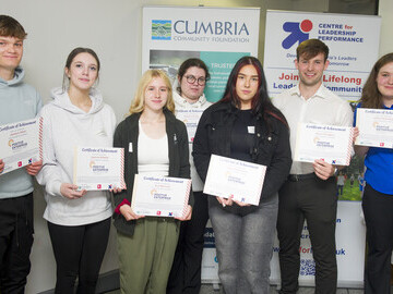 Positive Enterprise participants at the celebration event in Whitehaven